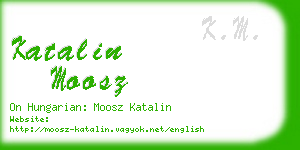 katalin moosz business card